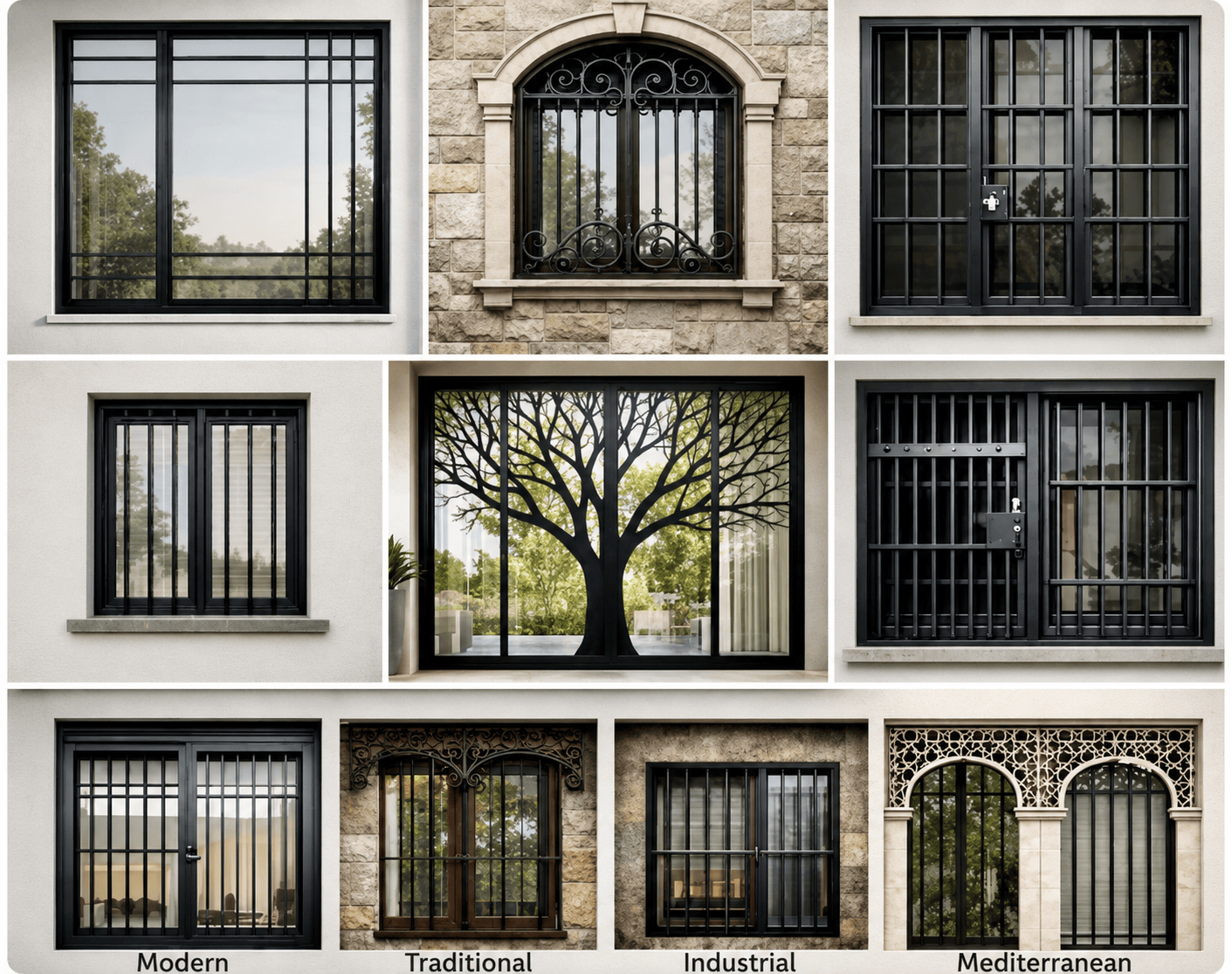 A Complete Guide to Window Grill Designs for Modern Homes and Buildings